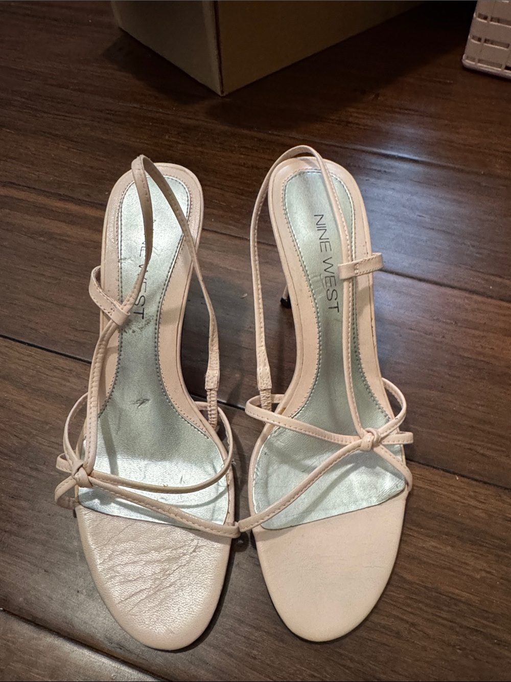 Nine West Blush Strappy Slingback Heels